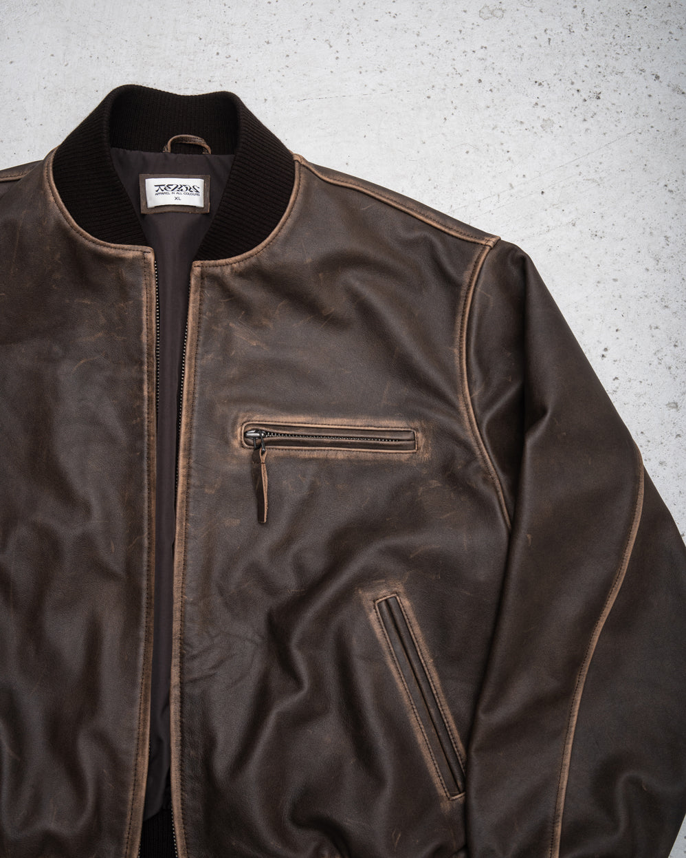 Brooklyn bomber leather jacket store