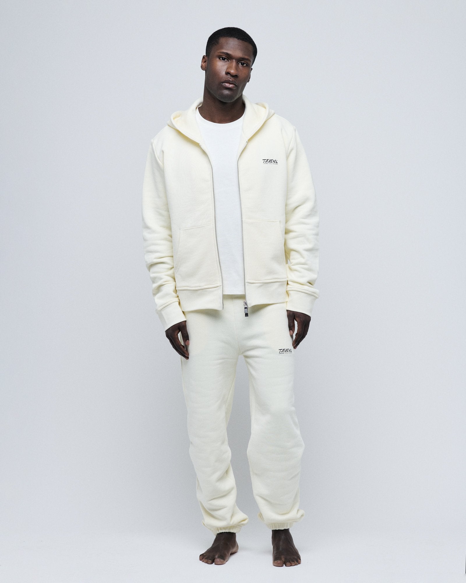 Zip Hoodie Almond-TEKIN APPAREL