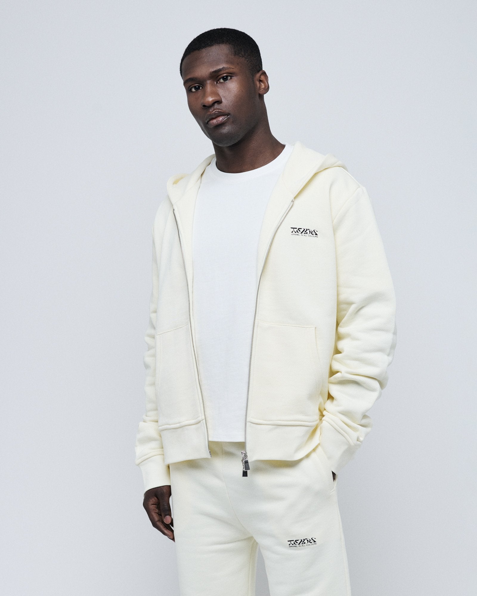 Zip Hoodie Almond-TEKIN APPAREL