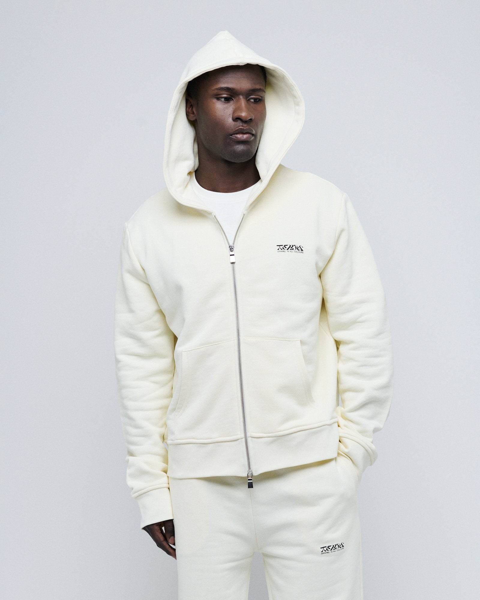 Zip Hoodie Almond-TEKIN APPAREL