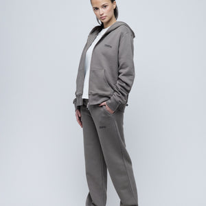 Zip Hoodie Charcoal-TEKIN APPAREL