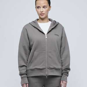 Zip Hoodie Charcoal-TEKIN APPAREL