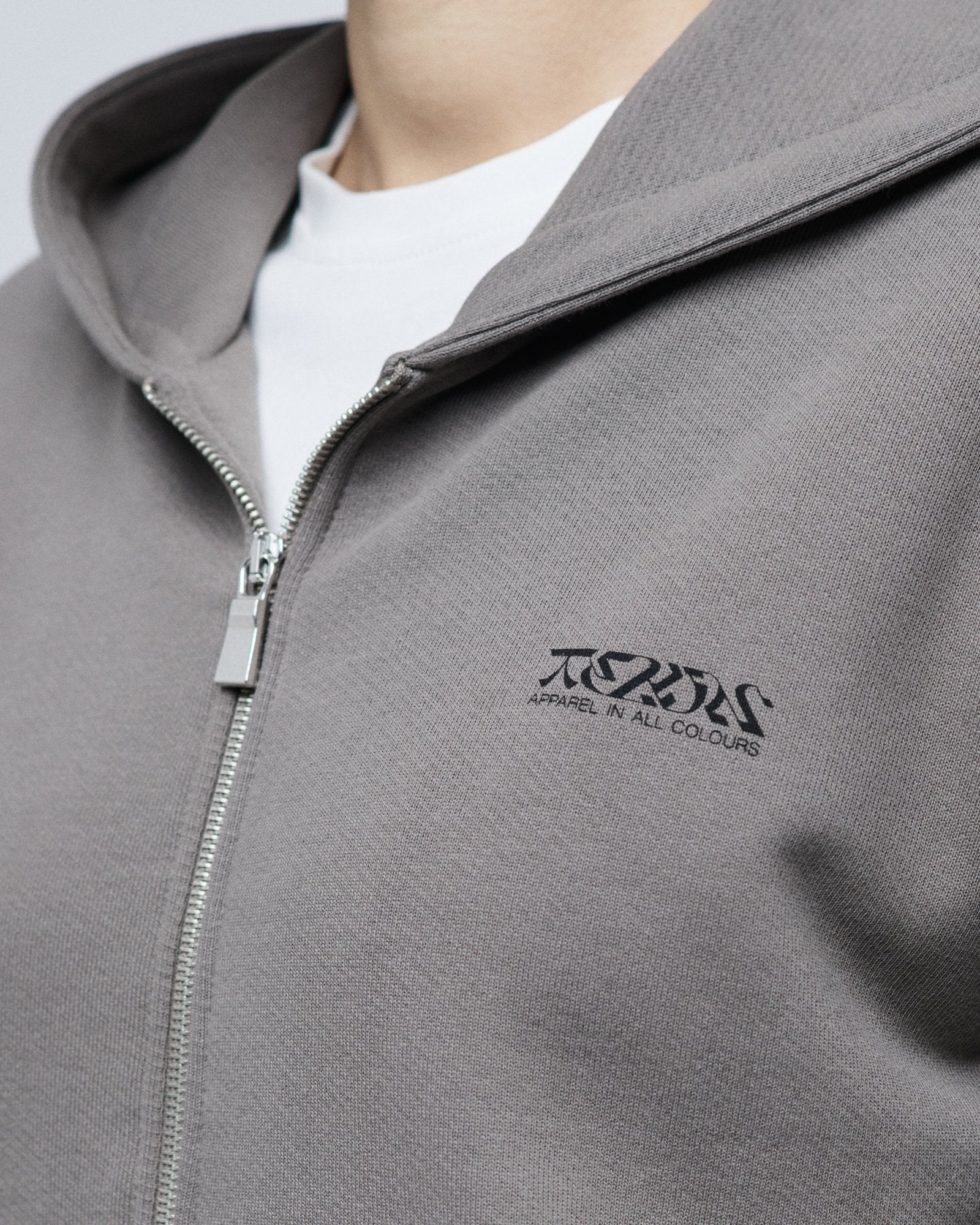 Zip Hoodie Charcoal-TEKIN APPAREL