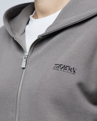 Zip Hoodie Charcoal-TEKIN APPAREL