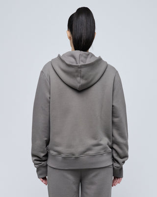 Zip Hoodie Charcoal-TEKIN APPAREL