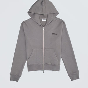 Zip Hoodie Charcoal-TEKIN APPAREL