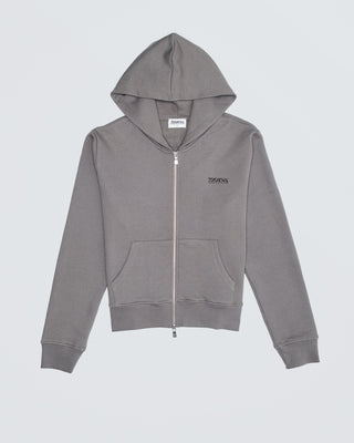 Zip Hoodie Charcoal-TEKIN APPAREL