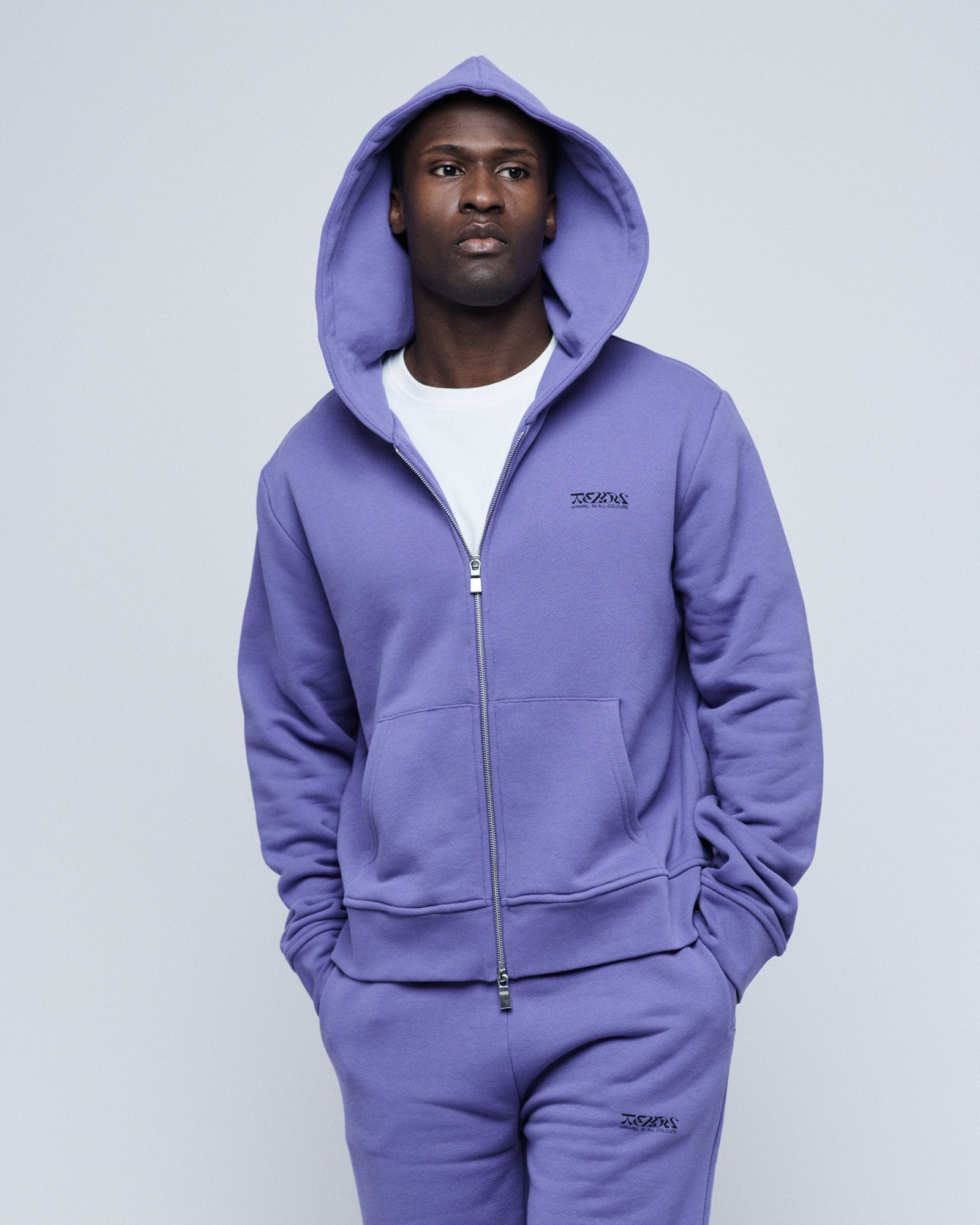 Zip Hoodie Lavender-TEKIN APPAREL