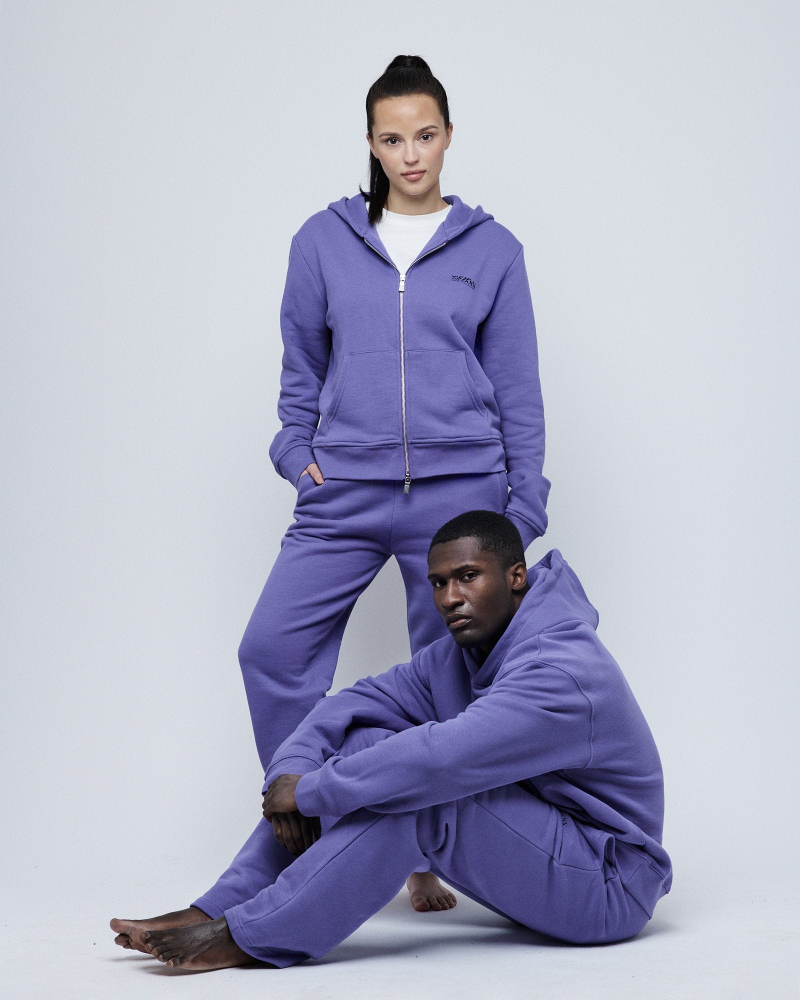 Zip Hoodie Lavender-TEKIN APPAREL